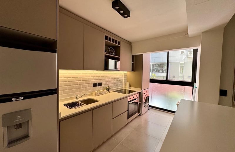 Rental of a modern 3-room apartment, 70 m², Palermo Nuevo district, Buenos Aires, Argentina